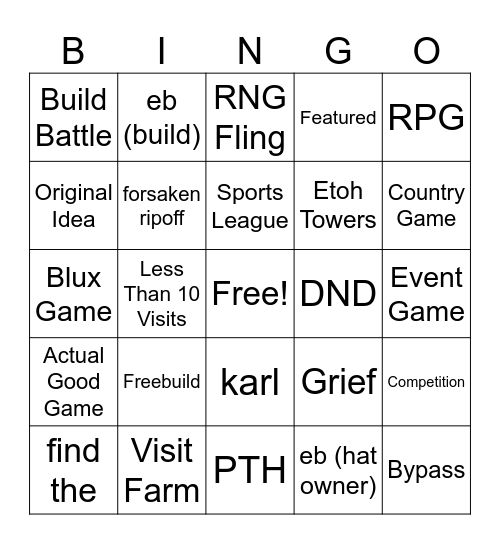 BLOCKATE BINGO Card