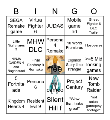 Summer Mid Fest 2025 bingo Card