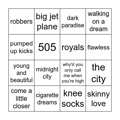 tumblr 2014 vol. I Bingo Card