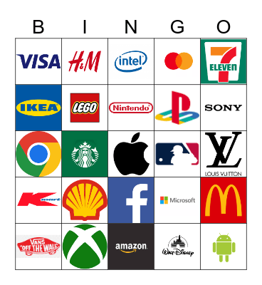 Logos Bingo Card