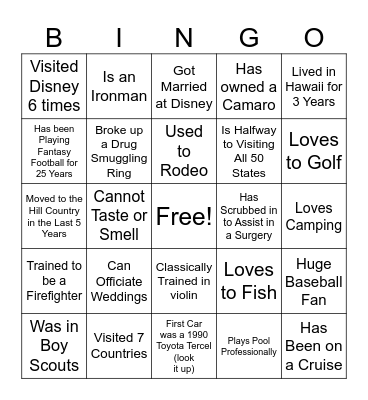 Fredericksburg Leader Diversity Bingo Card