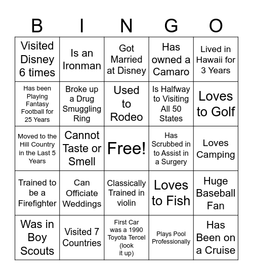 Fredericksburg Leader Diversity Bingo Card