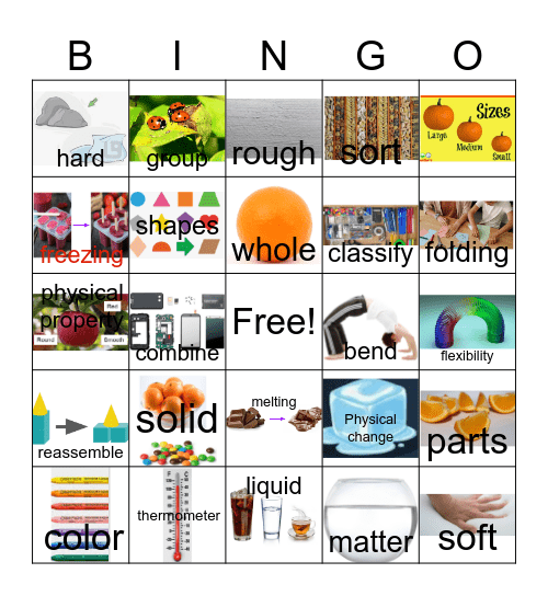 Matter Bingo Card
