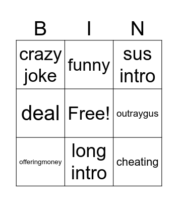 hoops Bingo Card