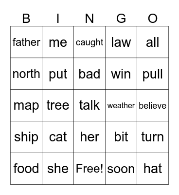 Say BINGO!!!! Bingo Card