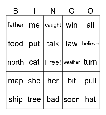 Say BINGO!!!! Bingo Card