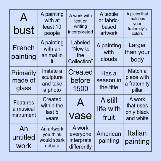 Officer Retreat Bingo Card