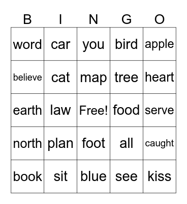 LET'S PLAY Bingo Card