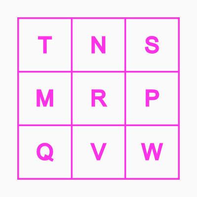 English sounds : Alphabets 2 Bingo Card