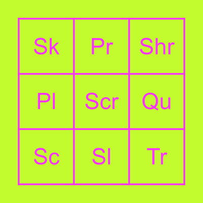 English soiunds : Alphabets 5 Bingo Card