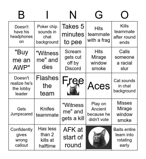 GeneralOneill CS Bingo Card