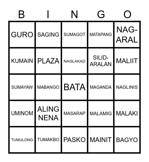 CAMP LAKANDIWA Bingo Card