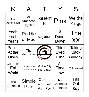 POP PUNK! Bingo Card
