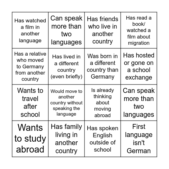 Bingo Card