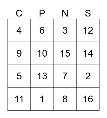 People Engagement Work Group Bingo Card