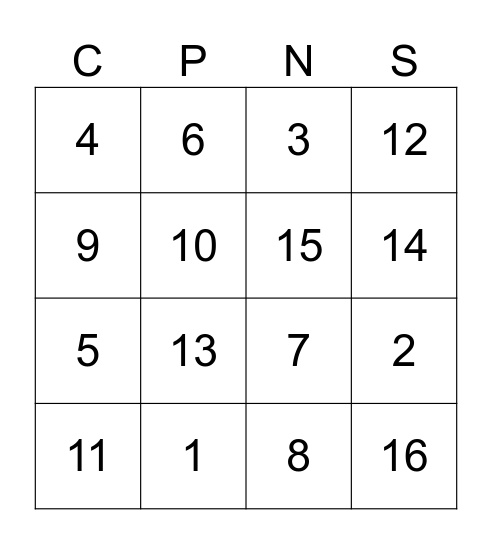 People Engagement Work Group Bingo Card