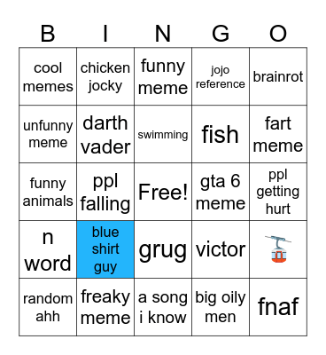 meme bingo Card