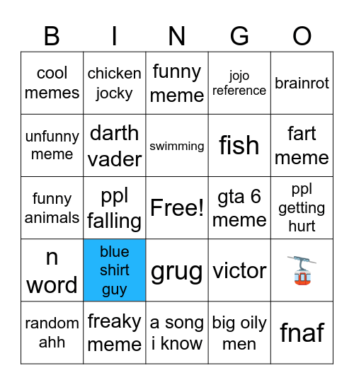meme bingo Card