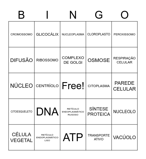 CÉLULA Bingo Card