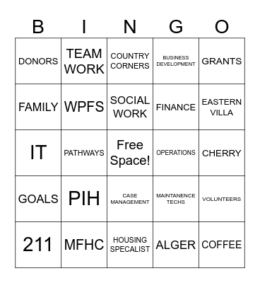 FPWM BINGO Card