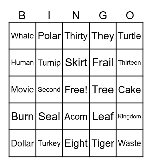 AMPLIFY BINGO Card