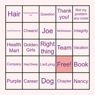 Did Karen Say That? Bingo Card