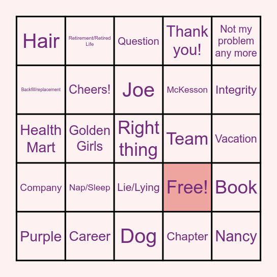 Did Karen Say That? Bingo Card