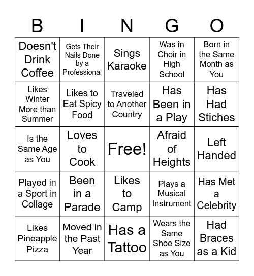 All Together Better! Bingo Card