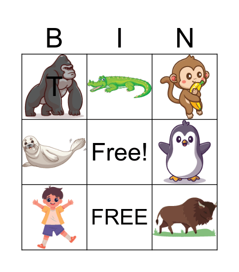 Head to Toe Bingo Card