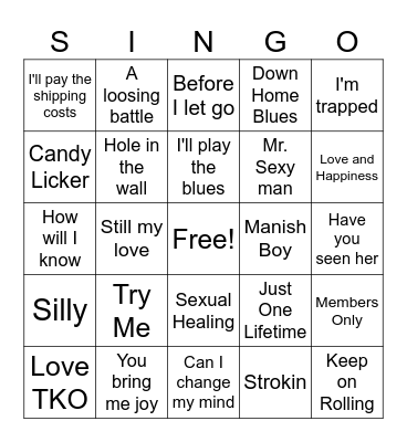 Happy Birthday Dolly Bingo Card
