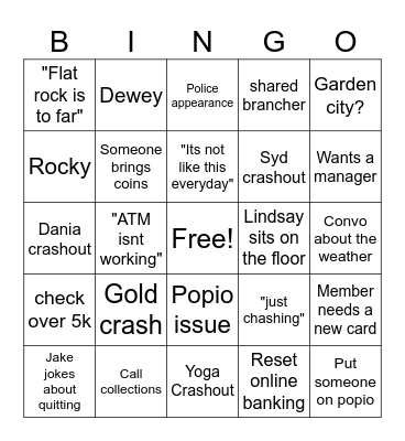 CU Bingo Card