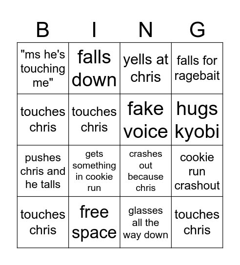 danna bingo Card