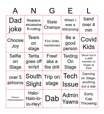 Choosing Joy @ Graduation 2025 Bingo Card