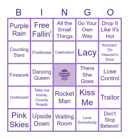 8TH GRADE GRADUATION Bingo Card