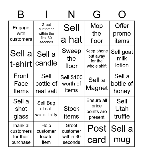 Visit S.L. Bingo Card