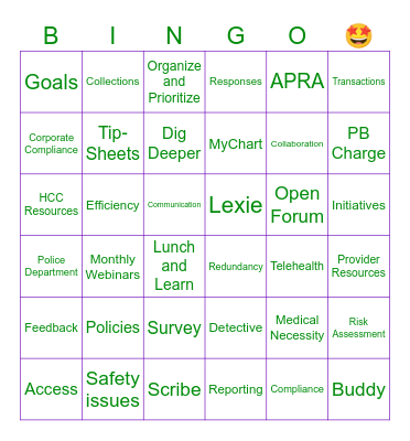 PN Manager Meeting - May 21st, 2025 Bingo Card