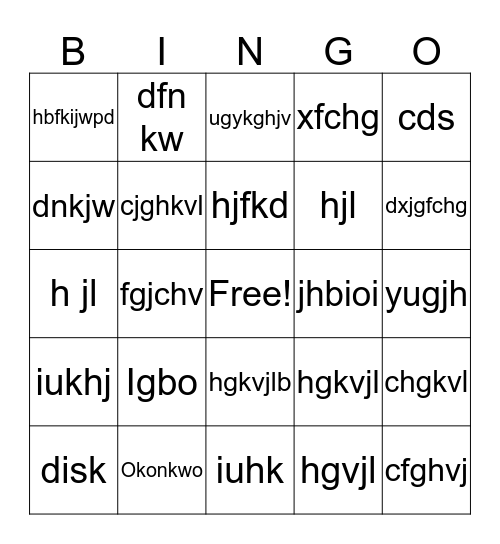 Things Fall Apart Chapters 20-22 Bingo Card