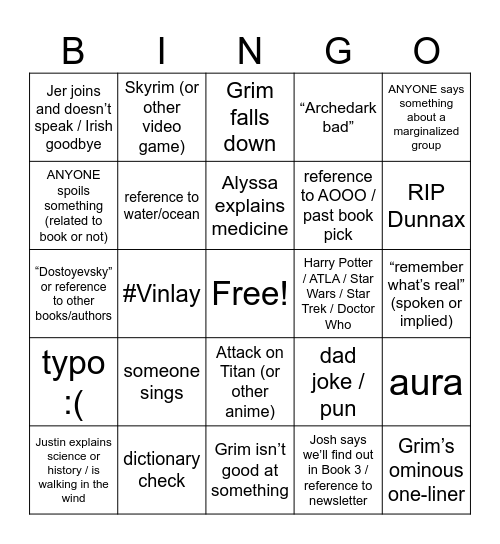 To Burn All Belief Ch 54-57 Bingo Card