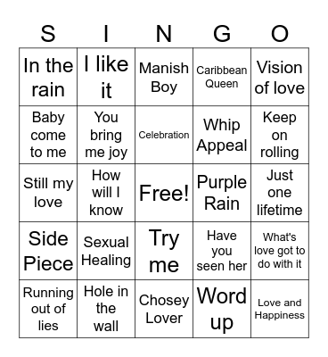 Happy Birthday Bingo Card