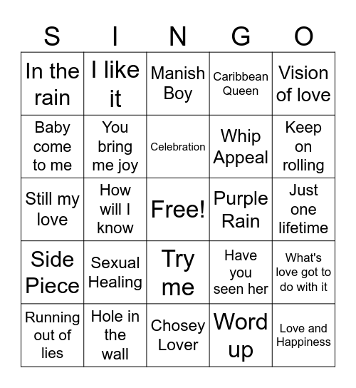 Happy Birthday Bingo Card