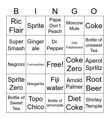 Bev Bingo Card