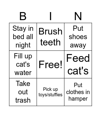 Kai Bingo Card