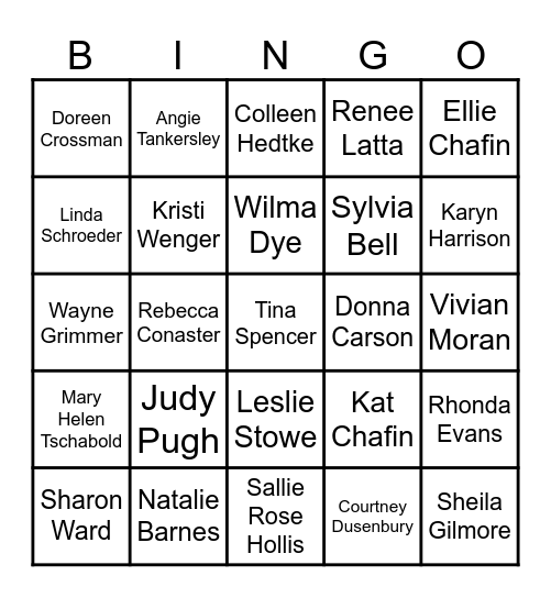 TRU Harmony "Getting to Know You" Bingo Card