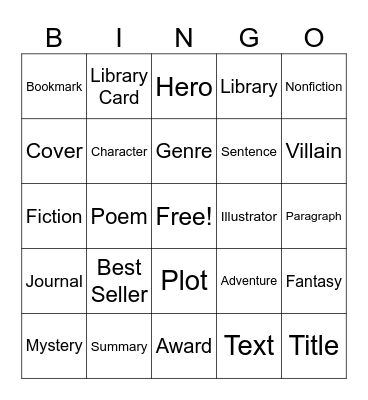 BINGO BLAST Bingo Card