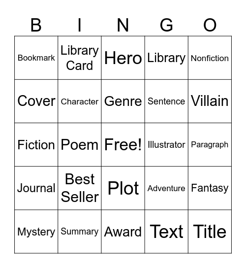 BINGO BLAST Bingo Card
