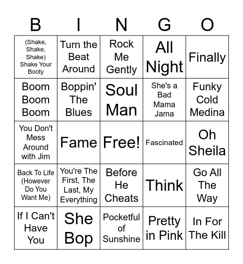 18 MB Round 2 Bingo Card
