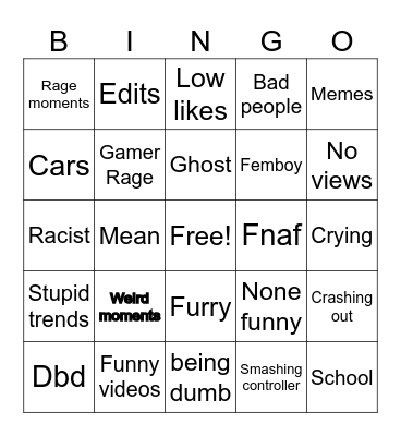 Reels Bingo Card