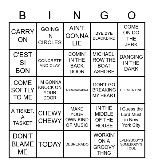 MB # 86  -  Hidden Gems Bingo Card