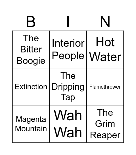 Lisbo 3 Bingo Card