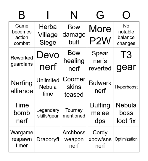 May 22 Cheer Up TL predictions Bingo Card